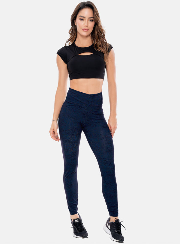 JACQUARD FABRIC SPORTS LEGGINGS REF:105963