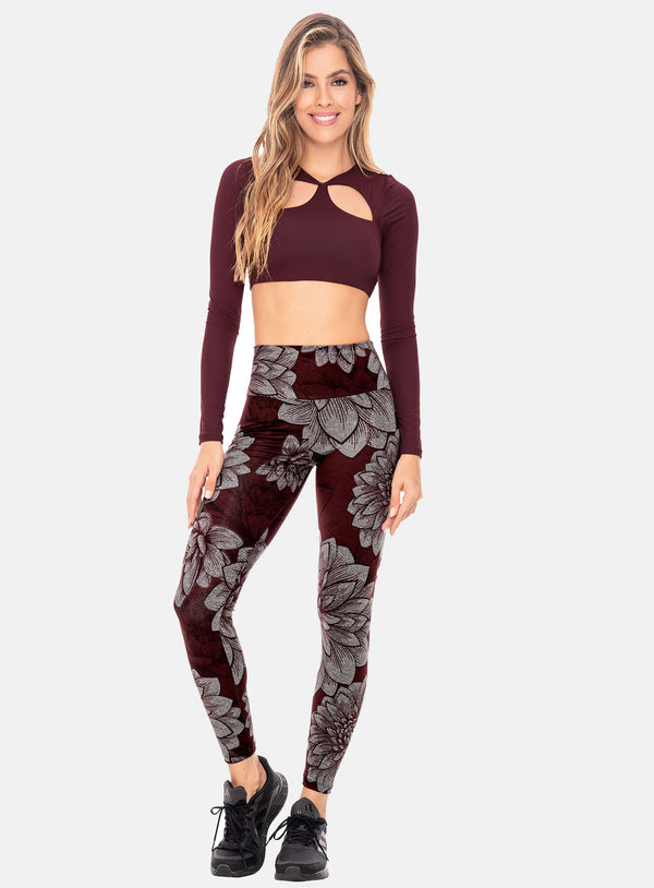 SPORTY SUBLIMATED POLYAMIDE LEGGINGS WITH PUSH-UP EFFECT REF: 106493