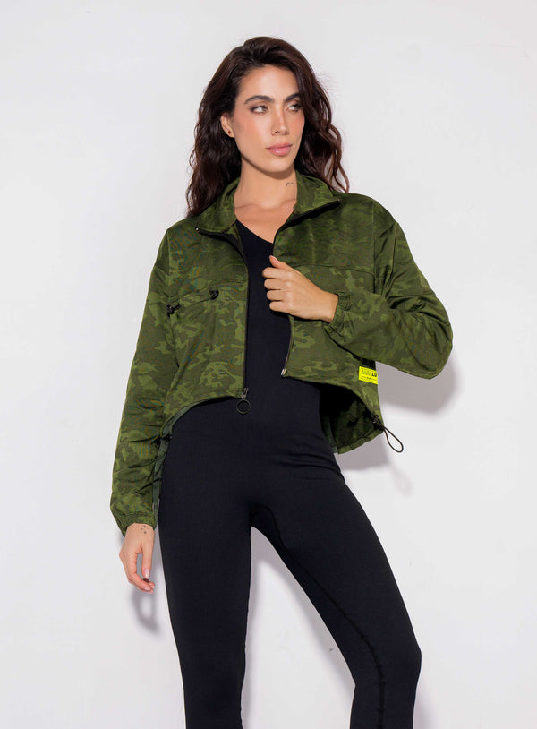 WOMEN'S SPORTY JACKET IN JACQUARD FABRIC REF: 106513