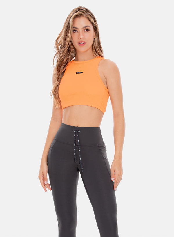 SPORTY RIBBED TOP REF: 107673