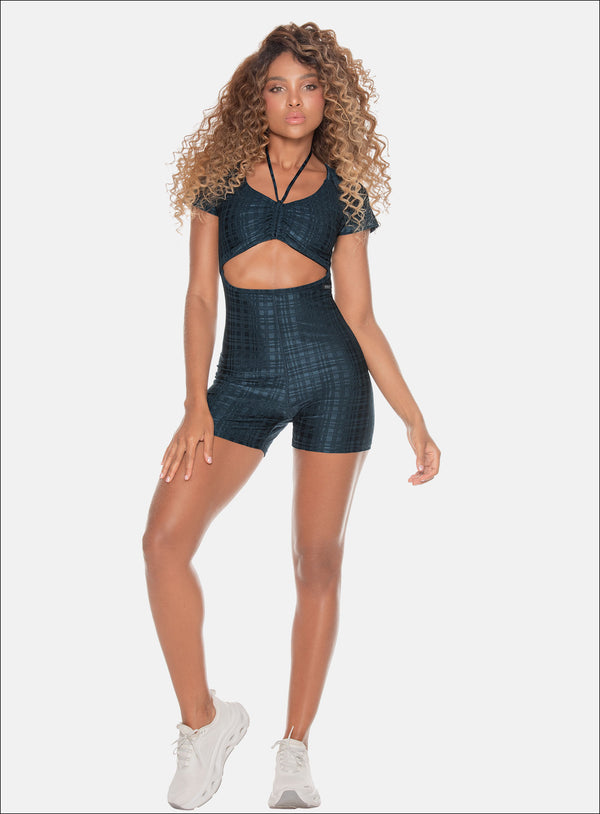 POLYAMIDE JACQUARD SPORTS JUMPSUIT 110153