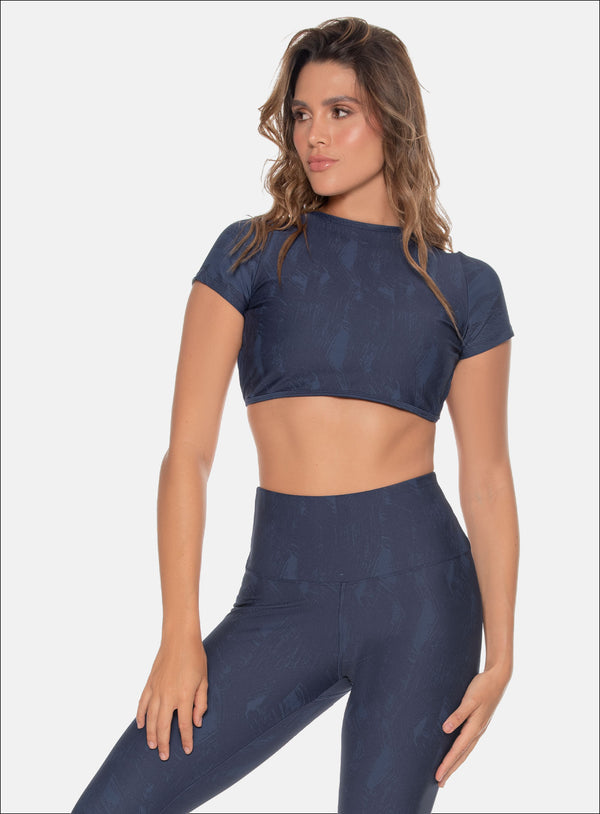 JACQUARD POLYAMIDE SPORTS TOP 110203