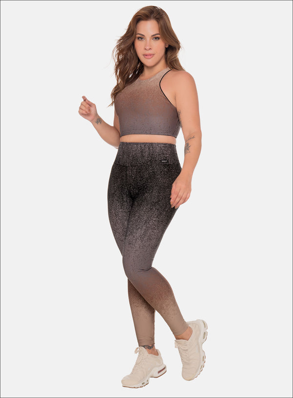 JACQUARD POLYAMIDE SPORTS TOP WITH DEGRADE EFFECT 111333