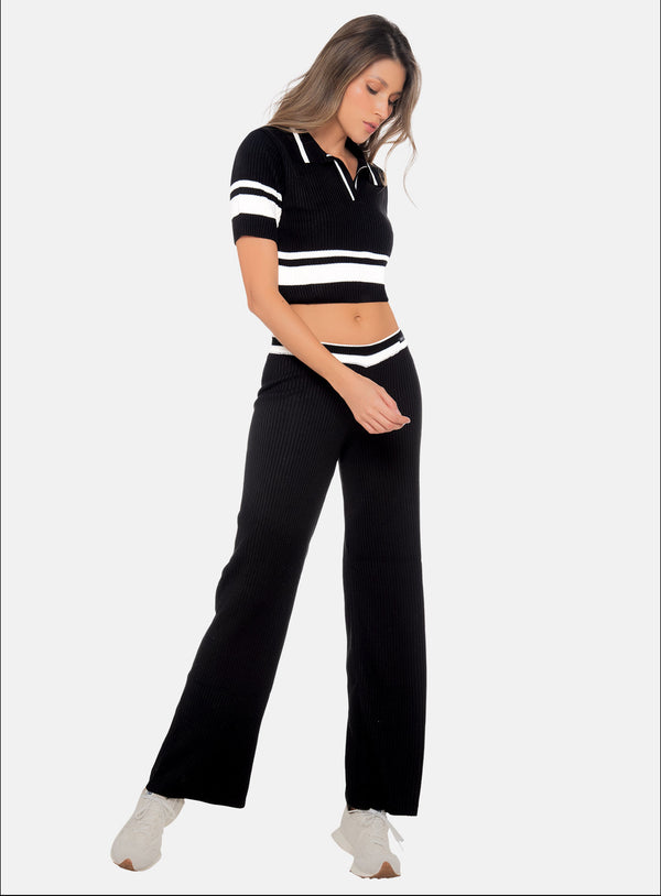 THREAD KNITTED PANTS 111783