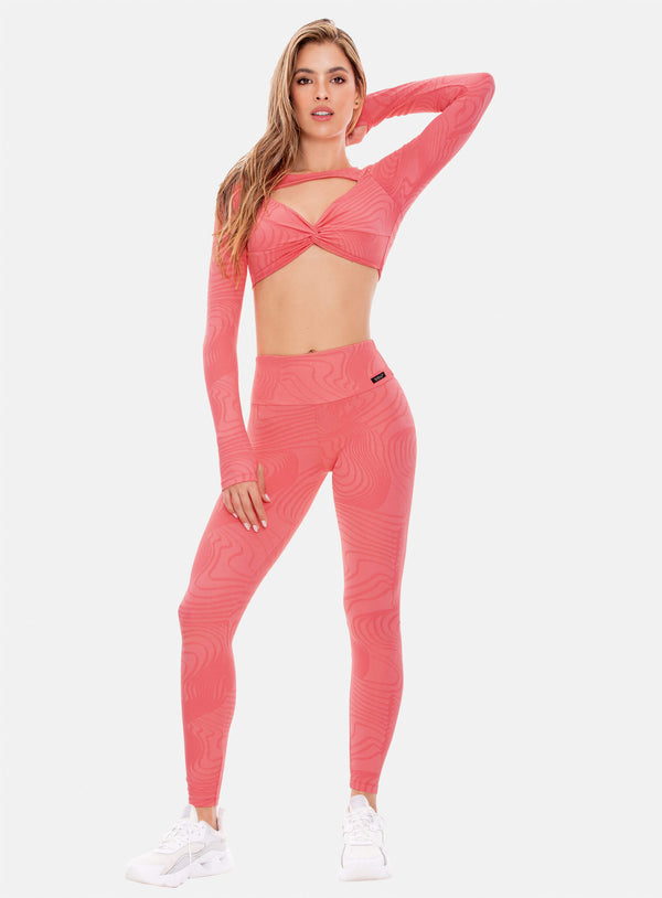 SPORTY JACQUARD LEGGINGS WITH PUSH-UP EFFECT REF: 107523